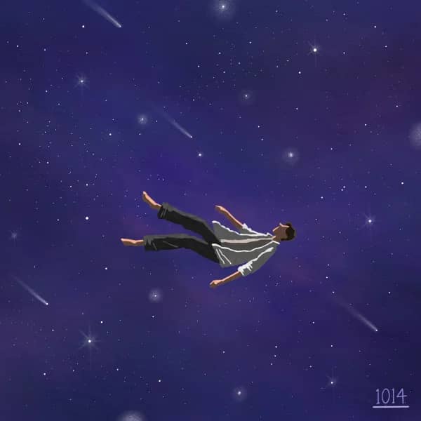 The night sky full of you